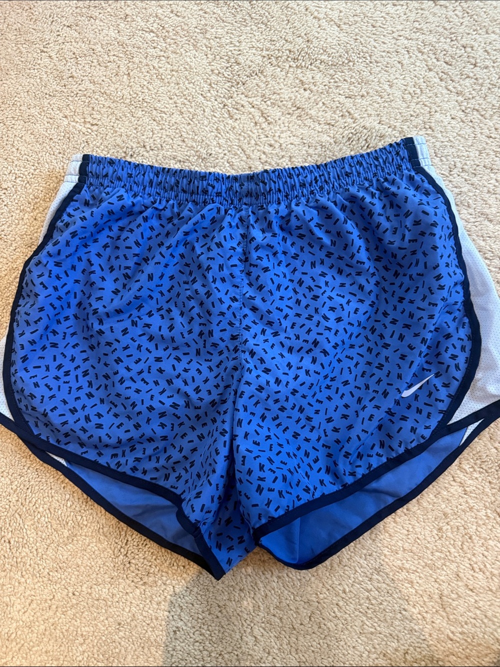 Kids Nike Blue Running Shorts
